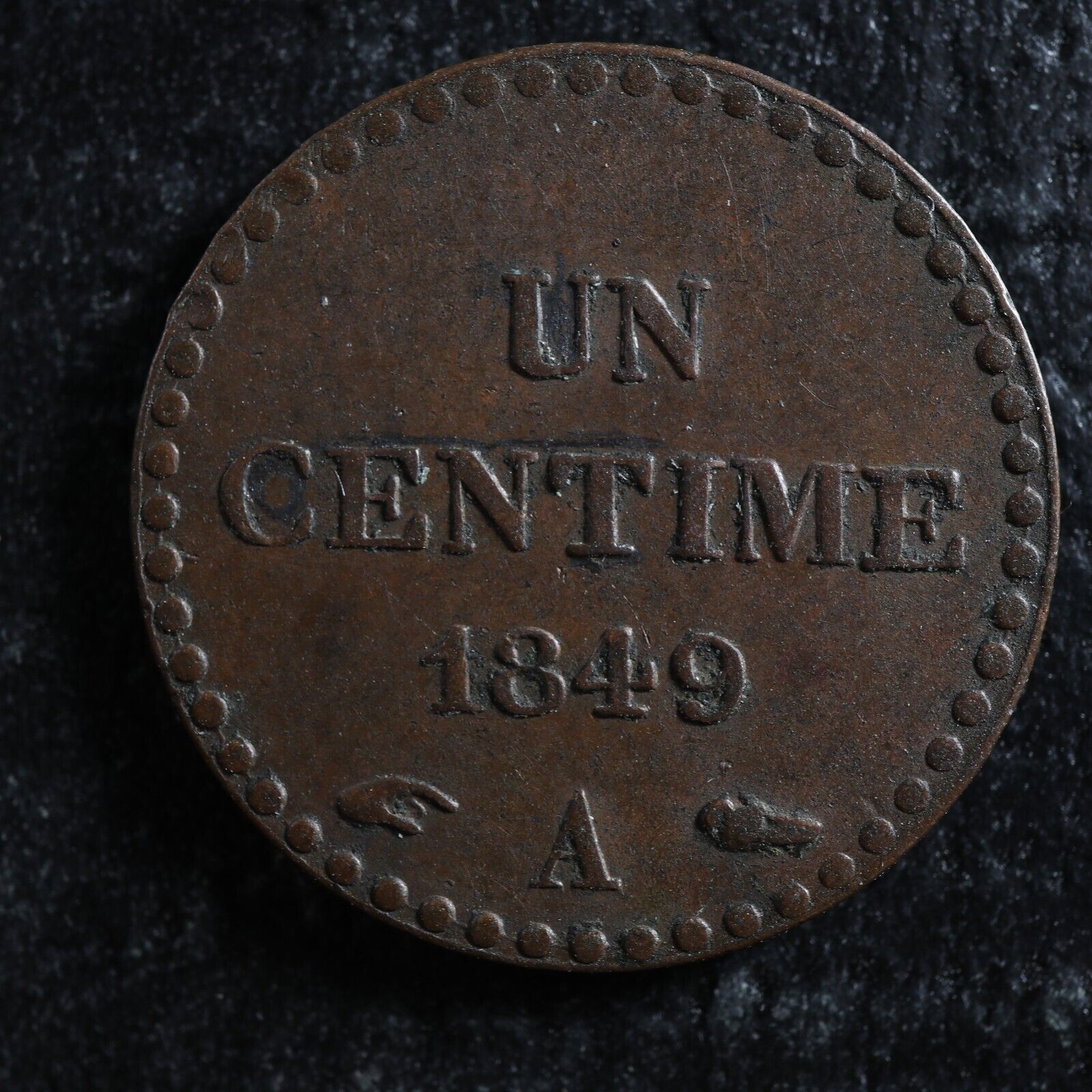 Un Centime A Paris France Km Bronze Jetons Canada