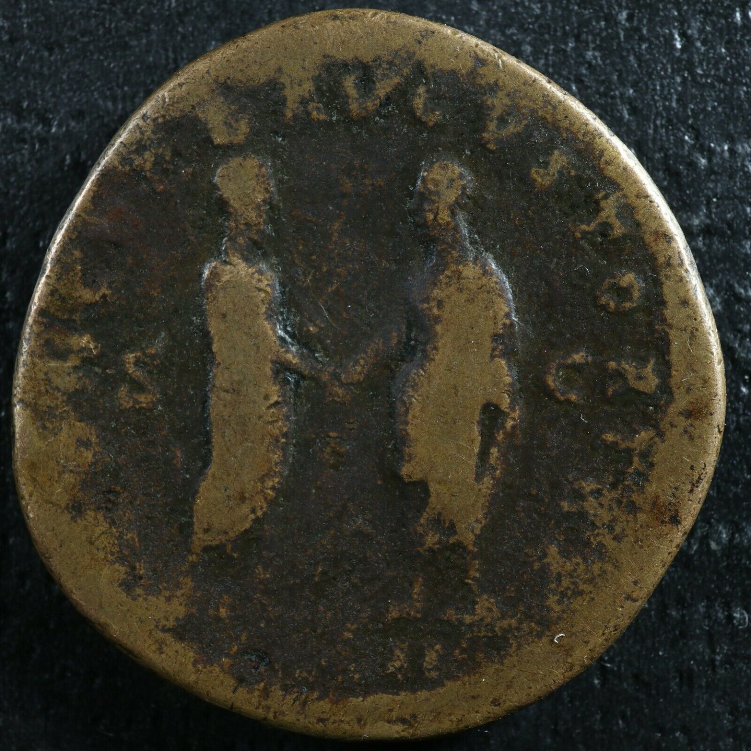 Lucius Verus Sestertius Rome Ric Two Emperors Clasping Hands