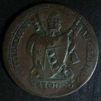 1 baiocco 1802 Papal States KM#1267 Italian states Italy Italie Italia