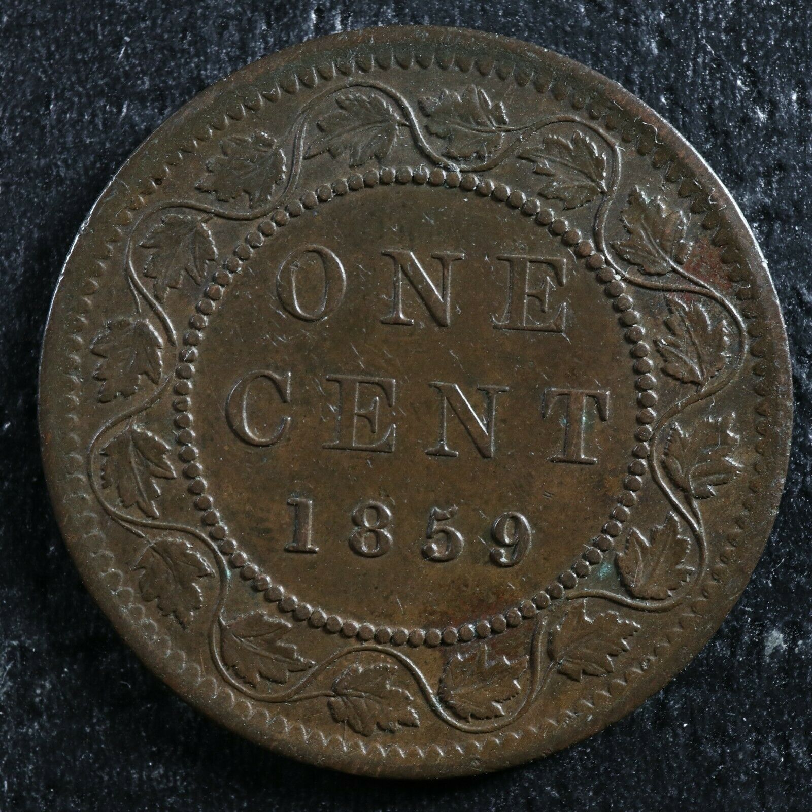 1 cent 1859 N9 Canada one large penny Queen Victoria c ¢ VF-30 – Jetons ...