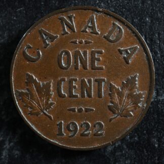 1 cent 1922 Canada one small penny King George V c ¢ VF-20