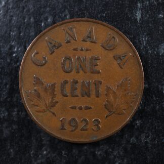 1 cent 1923 Canada one small penny King George V c ¢ F-12