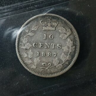 10-cents-1887-Canada-ICCS-VF-20-Queen-Victoria-c-silver-dime-274632880560-2