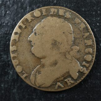 12 deniers 1792R Orléans France KM#600.14 Bronze Constitution