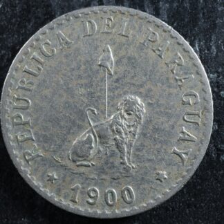 20 centavos 1900 Paraguay KM#8 Copper-Nickel Paraguái