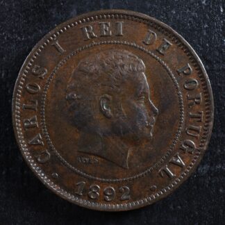 20 reis 1892 Portugal KM#533 Bronze