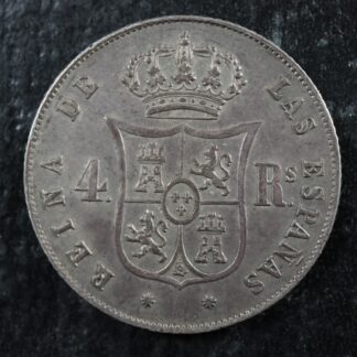 4-reales-1853-Barcelona-Spain-KM6001-AC426-Silver-Espana-Espagne-277916180020-2