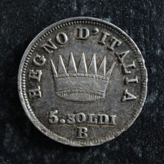 5-soldi-1813B-Bologna-Italian-States-C53-Silver-Italy-Napoleon-276913013140-2