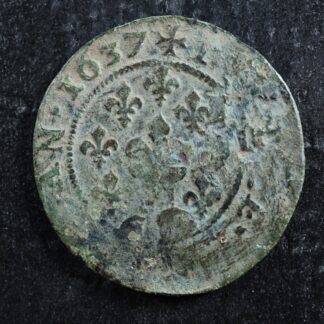 Double de Sedan 1637 Principality of Sedan France Copper Frédéric-Maurice