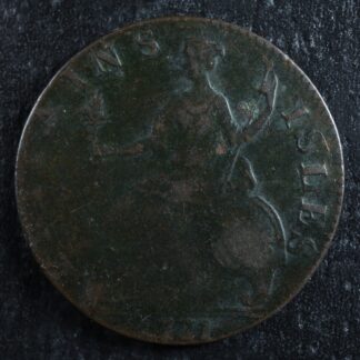 Evasion halfpenny token 1721 GREGORY III PON Britains Isles Coleman EH-363v