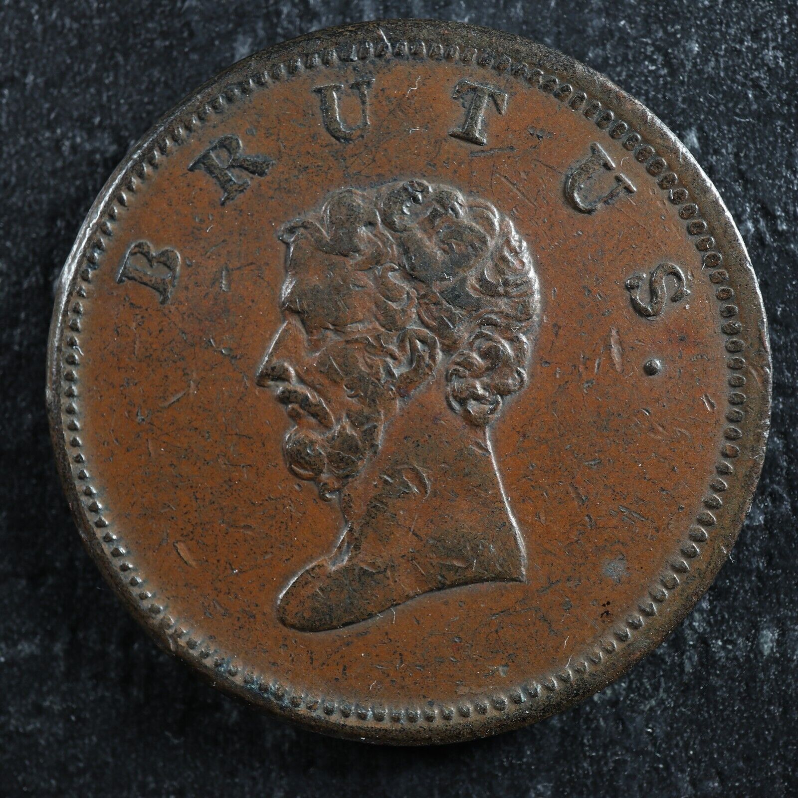 Halfpenny Brutus Token ND British Copper Company Withers 618 – Jetons ...