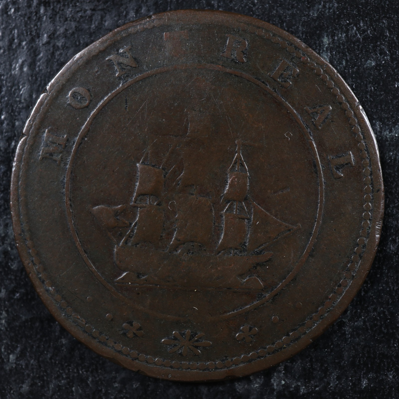 LC-12-Halfpenny-token-1816-Montreal-Quebec-Lower-Bas-Canada-Ship-Breton-531-277734611090-2