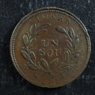 LC-25A1 Bouquet Sou token Montreal Lower Bas Canada Quebec Breton 683