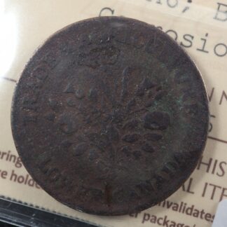 LC-2A6 ICCS VF-20 Cor Un Sous token Lower Bas Canada Montreal Québec Breton 713