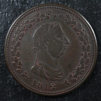 LC-47A2 One Penny token 1812 Lower Bas Canada Quebec Tiffin Commerce Breton 957