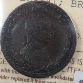 LC-49A1 ICCS AU-50 Halfpenny token Bas Lower Canada Breton 982