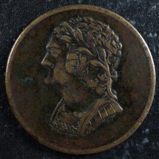 LC-60-11 1820 token Lower Bas Canada Quebec Bust and Harp Breton 1012