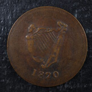 LC-60-15 1820 token Lower Bas Canada Quebec Bust and Harp Breton 1012