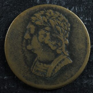 LC-60-9 1820 token Lower Bas Canada Quebec Bust and Harp Breton 1012