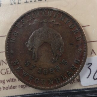 NF-1A1 ICCS EF-40 Rutherford Bros. ND Newfoundland Canada token NFLD Breton 952