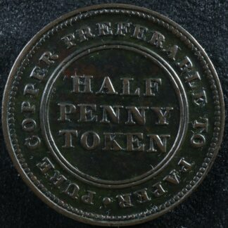 NS-21A3-Halfpenny-token-1813-Canada-Nova-Scotia-ship-Breton-965-274785553360-2