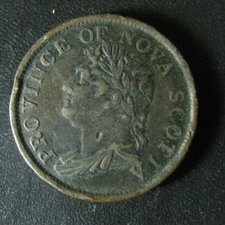NS-2A4 One Penny token 1824 Canada Nova Scotia PNS-204 Breton 868