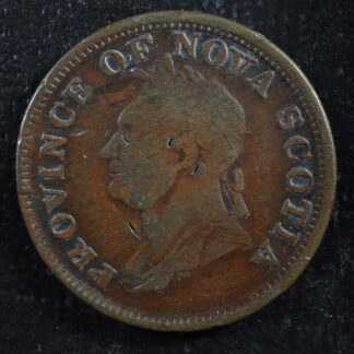 NS-4A2 One Penny token 1832 Canada Nova Scotia Thistle Breton 870