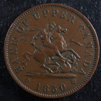 PC-6A1 One Penny 1850 token Bank of Upper Canada Breton 719