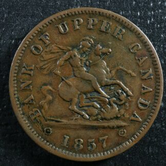 PC-6D One Penny 1857 token Bank of Upper Canada Breton 719