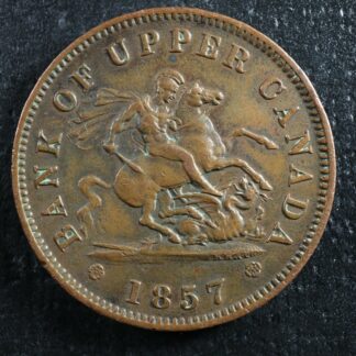 PC-6D One Penny 1857 token Bank of Upper Canada Breton 719
