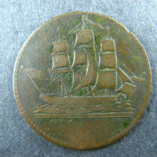 PE-10-1 Ships Colonies & Commerce token PEI American flag Lees 1 Breton 997