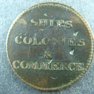 PE-10-1 Ships Colonies & Commerce token PEI American flag Lees 1 Breton 997