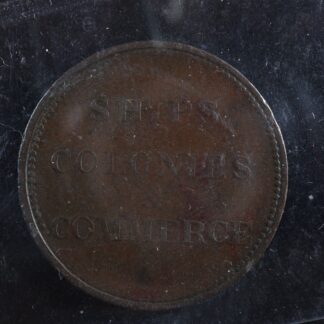 PE-10-42-ICCS-VF-20-Ships-Colonies-Commerce-token-PEI-Canada-Breton-997-276105368000-2