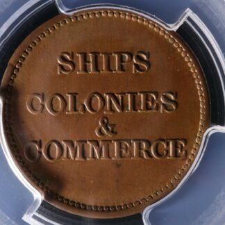 PE-10-7-PCGS-MS-62-Ships-Colonies-Commerce-token-PEI-Canada-SCC-7-Breton-997-274452825850-2