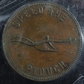 PE-5B1 ICCS VF-30 Halfpenny token Canada PEI Prince Edward Island Breton 917