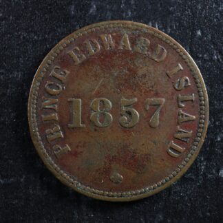 PE-7C2 1857 Prince Edward Island token PEI Canada Breton 919