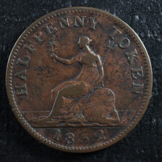 UC-14 Halfpenny token 1832 Province of Upper Canada Britannia Breton 732