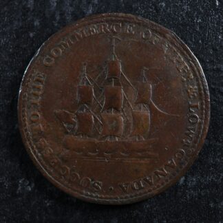 UC-5A1 Upper Canada 1812 token Sir Isaac Brook Brock ship Breton 723