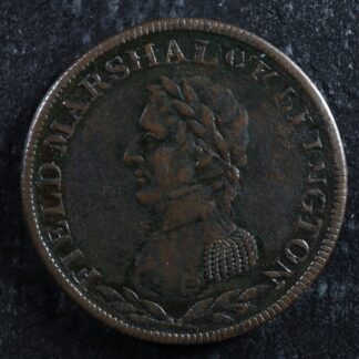 WE-2A2 Halfpenny token Canada Field Marshall Wellington Breton 971