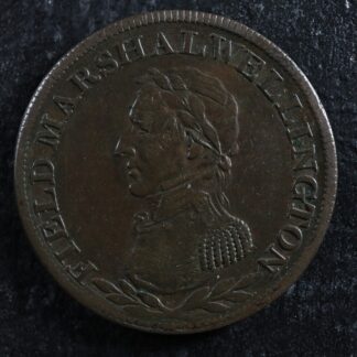 WE-2A2 Halfpenny token Canada Field Marshall Wellington Breton 971