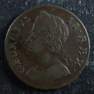 1/2 penny 1753 Great Britain KM#579.2 Copper UK GB Grande-Bretagne