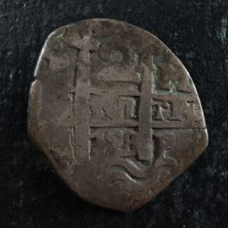 2 reales 1728 PM Potosi Bolivia KM#29 silver cob Bolivie