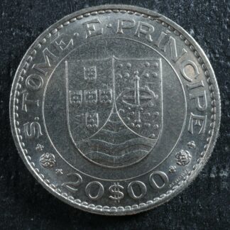 20 escudos 1971 São Tomé and Príncipe KM#24 Copper-nickel Sao Tomé-et-Principe