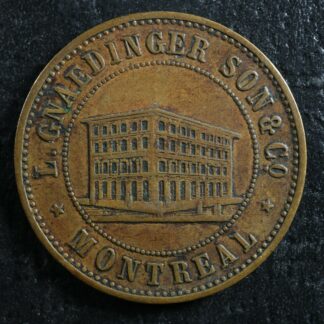 Breton 574 Gnaedinger, son & Co token Established 1852 Montreal Canada