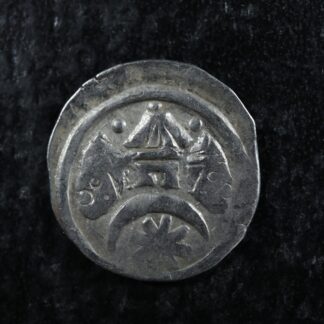 Denár 1205-1235 Hungary Andreas II Silver Hongrie Magyarország Panther Star Tree