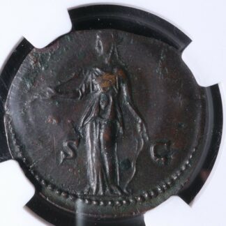 Faustina-Minor-As-145-146-NGC-Ch-XF-Diana-Rome-RIC-1405B-Faustine-the-young-274467693581-2