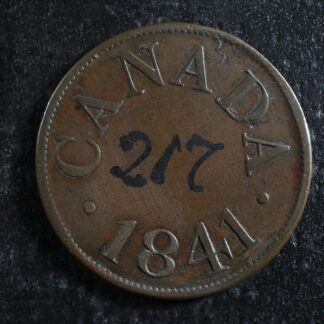 LC-13B Halfpenny token 1841 Bas Lower Canada Quebec Montreal Breton 532