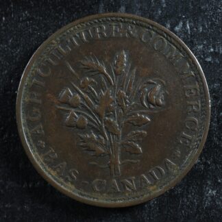 LC-28 Bouquet Sou token Montreal Lower Bas Canada Quebec Breton 702