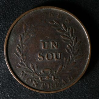 LC-38A Bouquet Sou token Montreal Lower Bas Canada Quebec Breton 710
