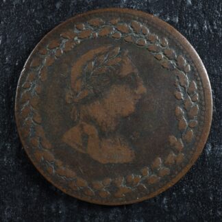 LC-48-24 Halfpenny token 1812 Lower Bas Canada Quebec Tiffin Breton 960